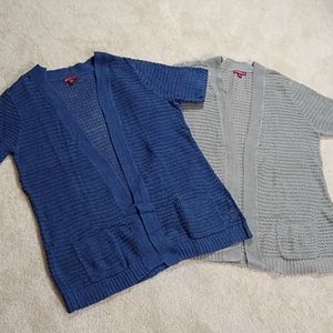 Merona open sweaters -- lot of 2
